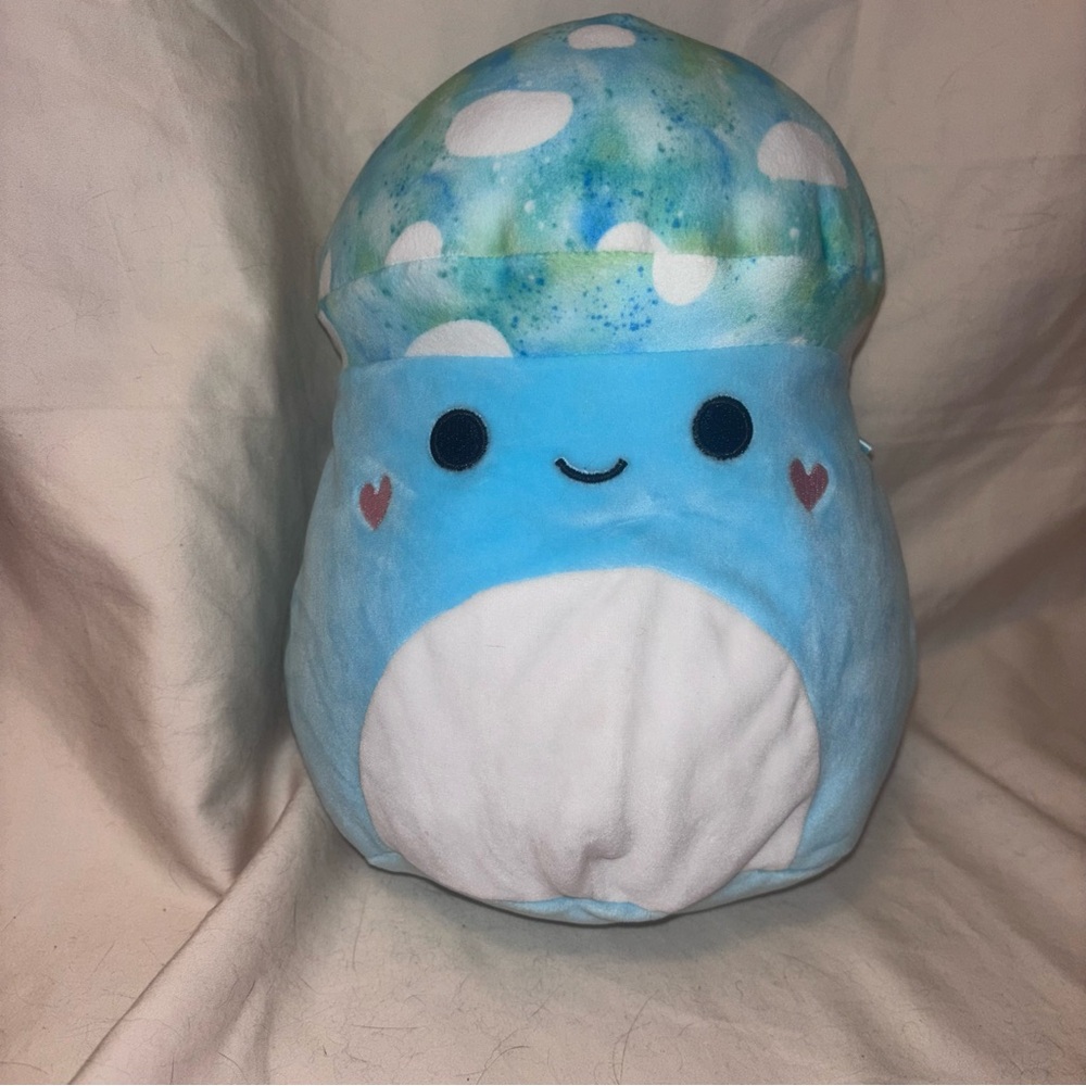 Squishmallow 2/$25 Valentine Mully the Blue Mushroom 8”